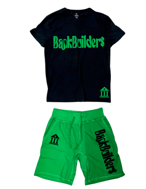 Black/Green Short Sets
