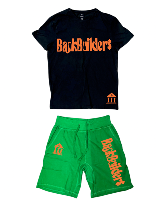 Black/Green Short Sets